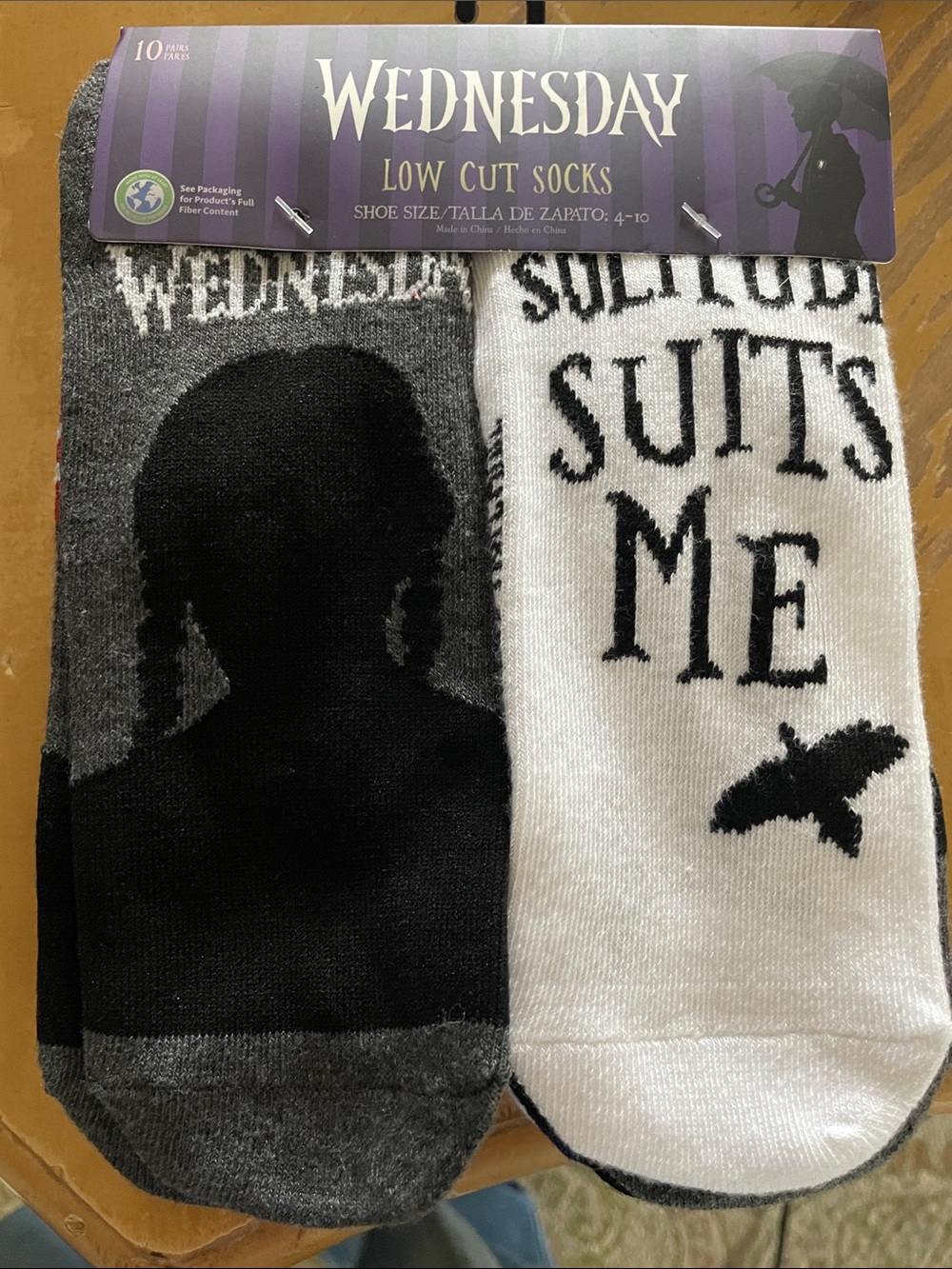 10 pack Beetlejuice “Wednesday” theme Low Cut Socks - nwt